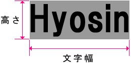 アクリル切り文字 仕様